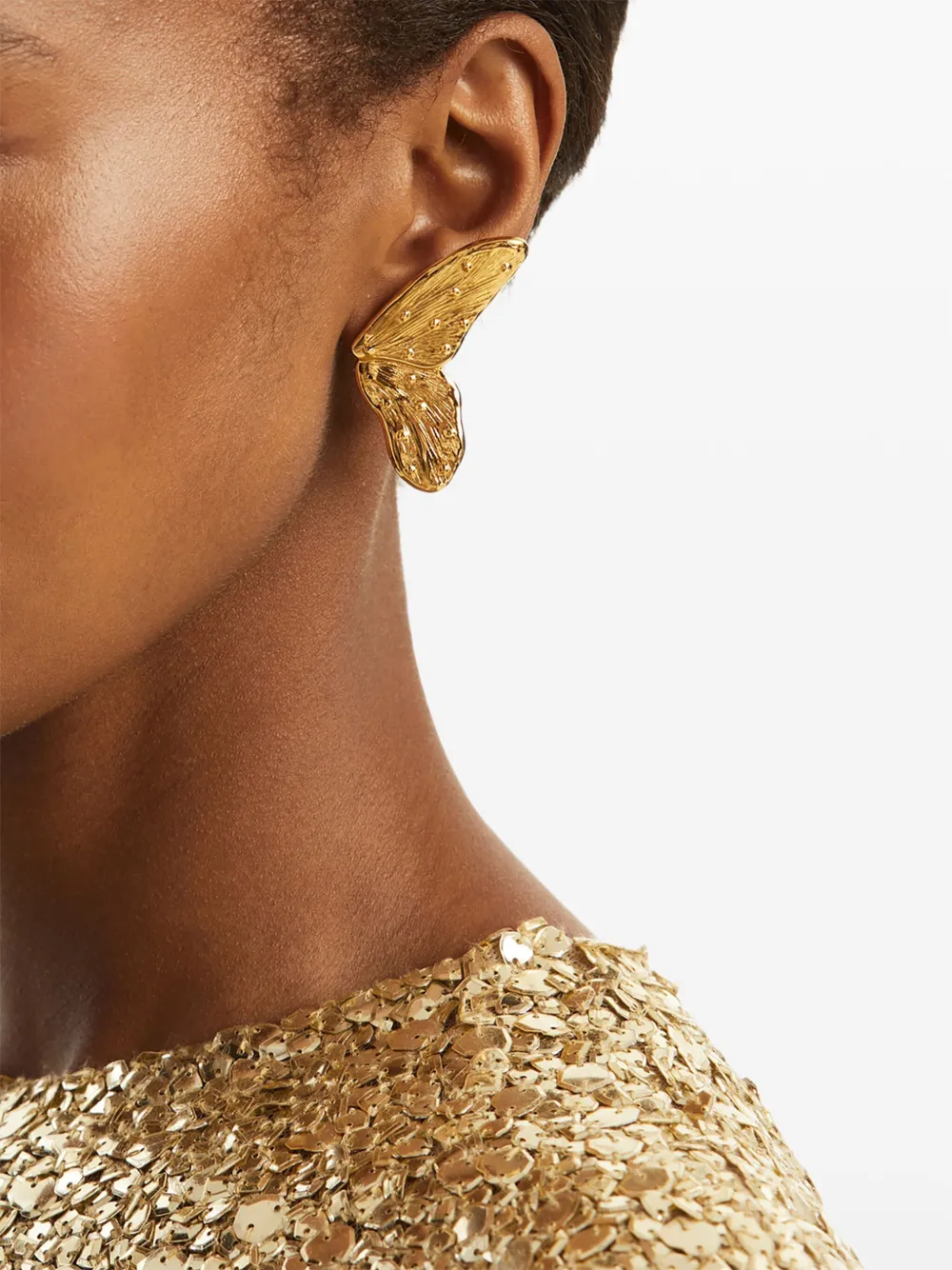 Oscar de la Renta Oorbellen met vlinder - Goud