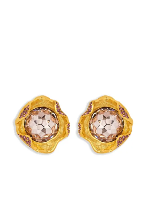 Oscar de la Renta Crystal Nest earrings