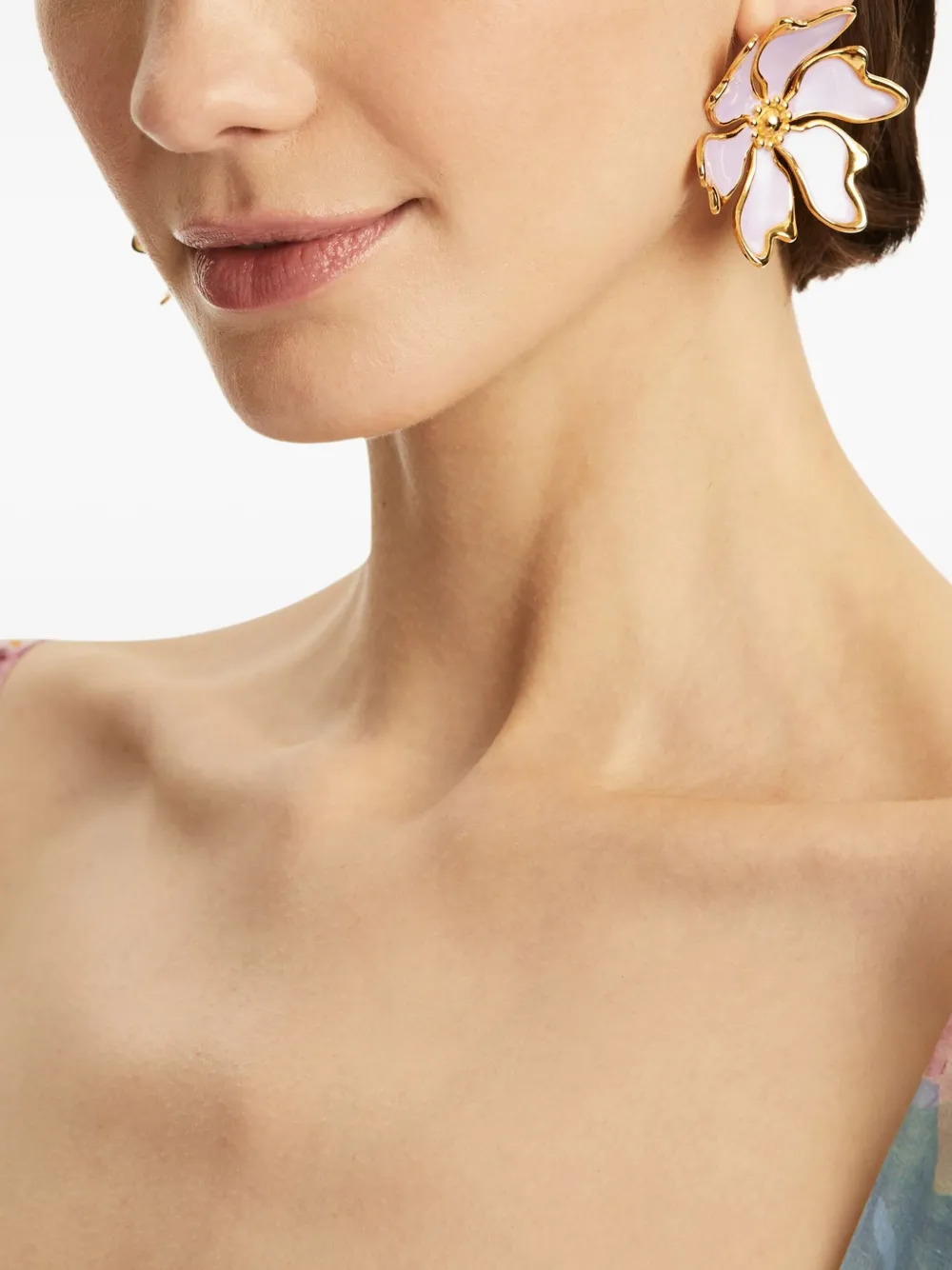 Oscar de la Renta Cherry Blossom oorbellen - Goud