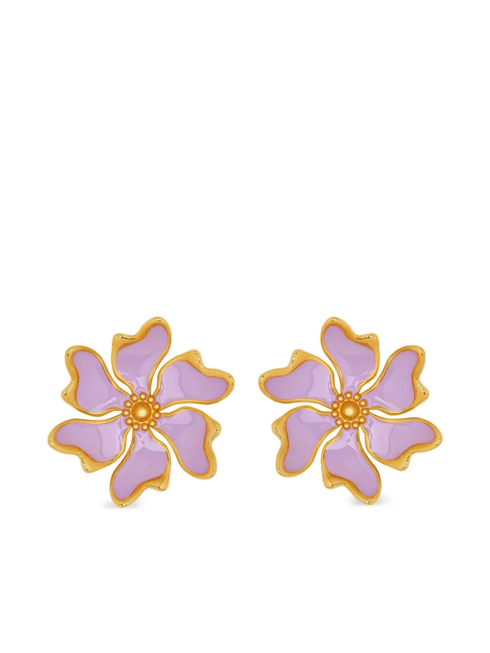 Oscar De La Renta Cherry Blossom Earrings