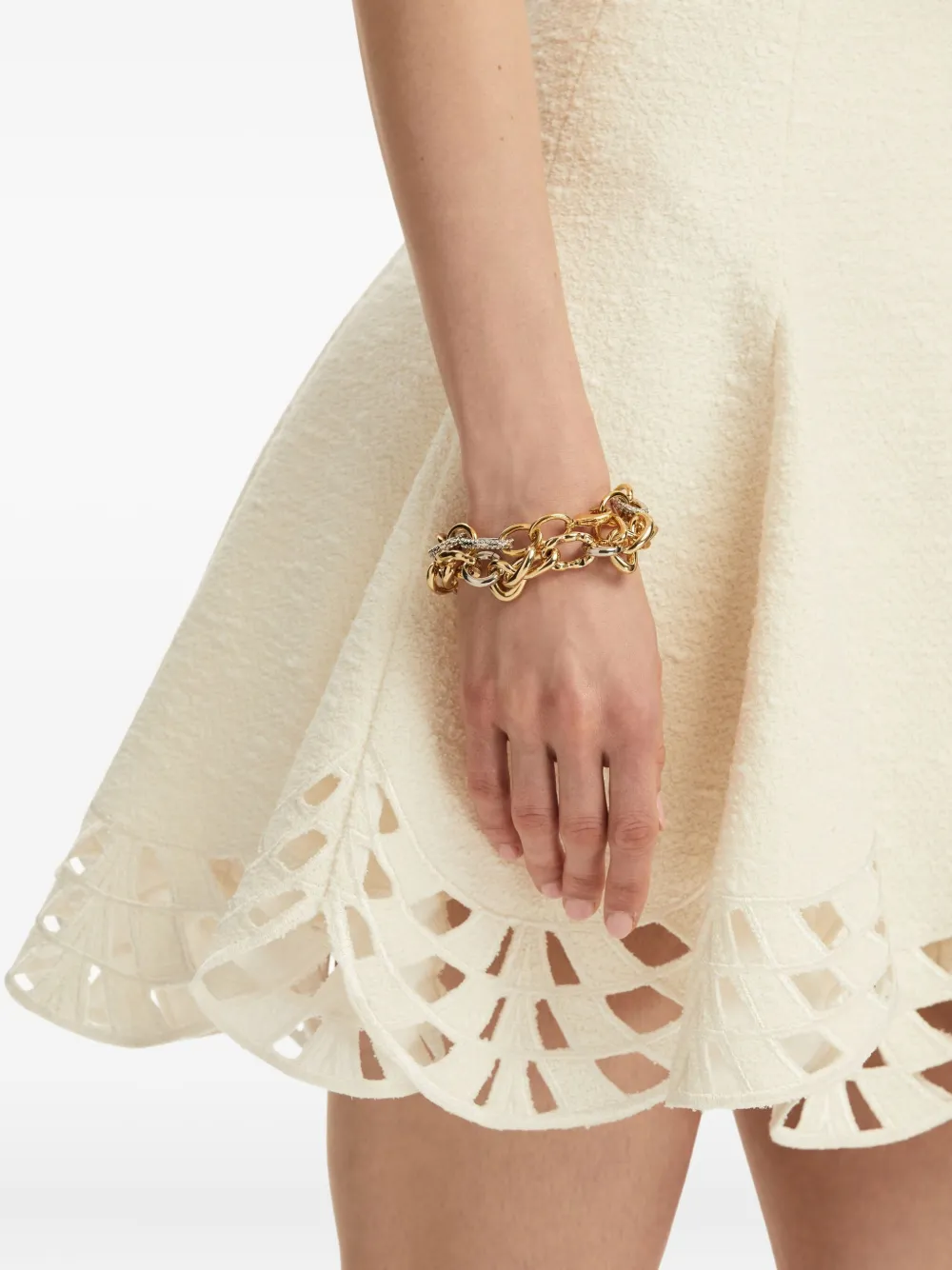 Oscar de la Renta Tweekleurige armband - Goud