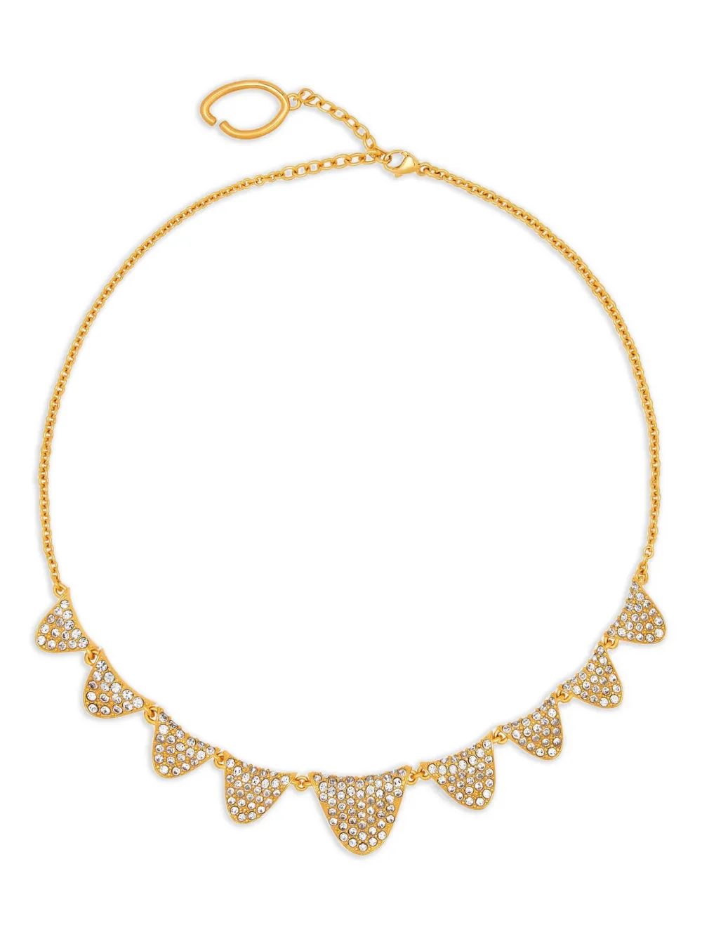 Oscar de la Renta クリスタル ネックレス - ゴールドトーン Oscar de la Renta クリスタル ネックレス - ゴールドトーン