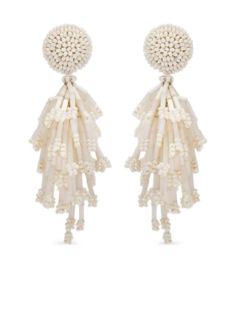 Oscar de la Renta أقراط بتصميم خرز