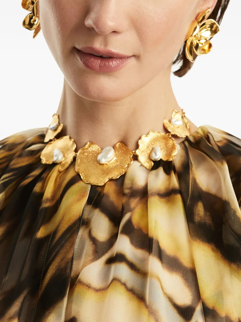 Oscar de la Renta Halsketting met parel - Goud