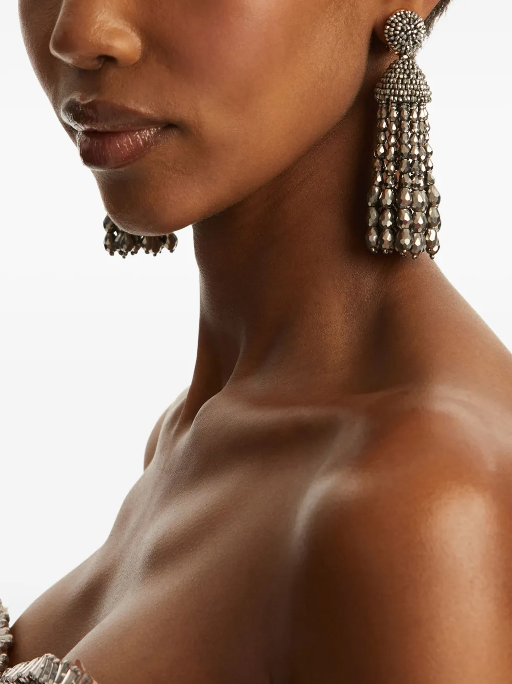 Oscar de la Renta Chandelier oorbellen - Zilver