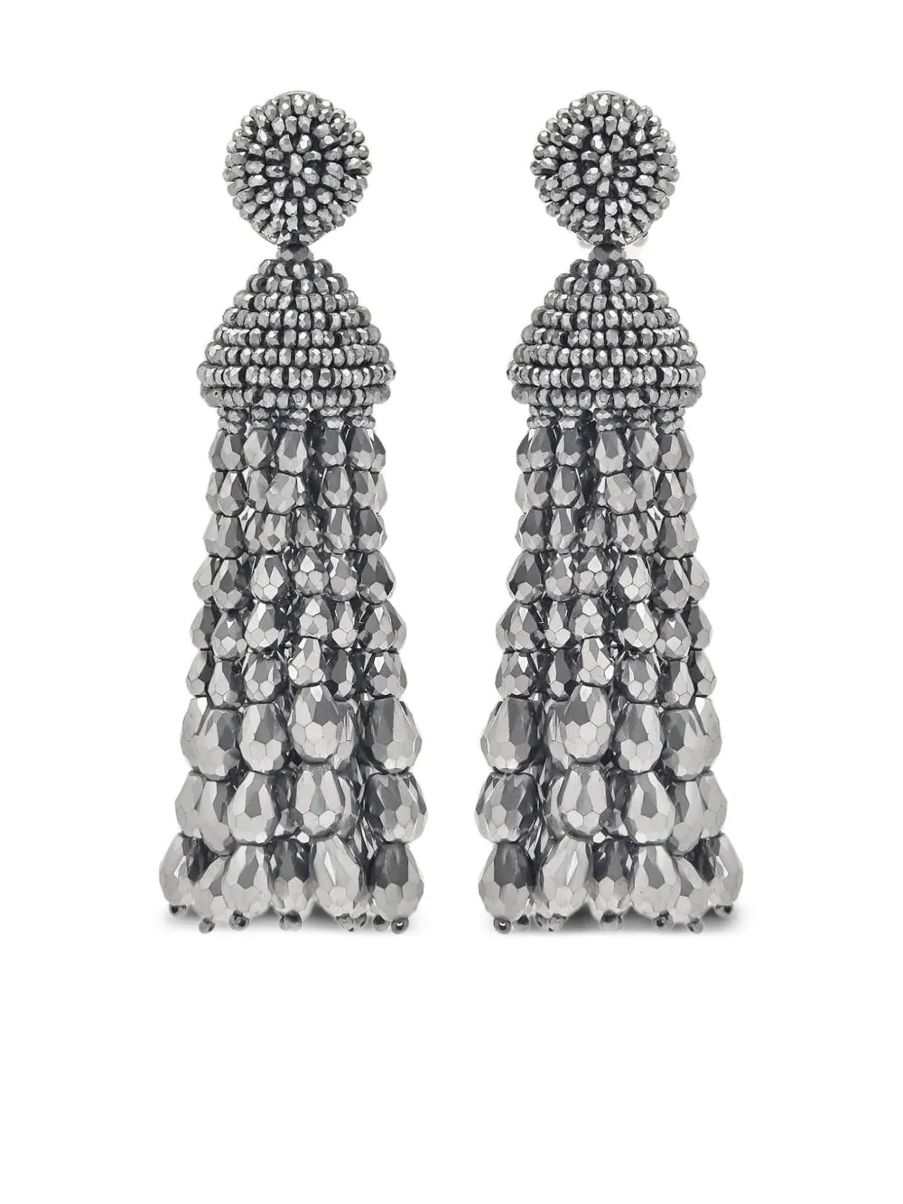 Oscar de la Renta シャンデリア ピアス - シルバートーン Oscar de la Renta シャンデリア ピアス - シルバートーン