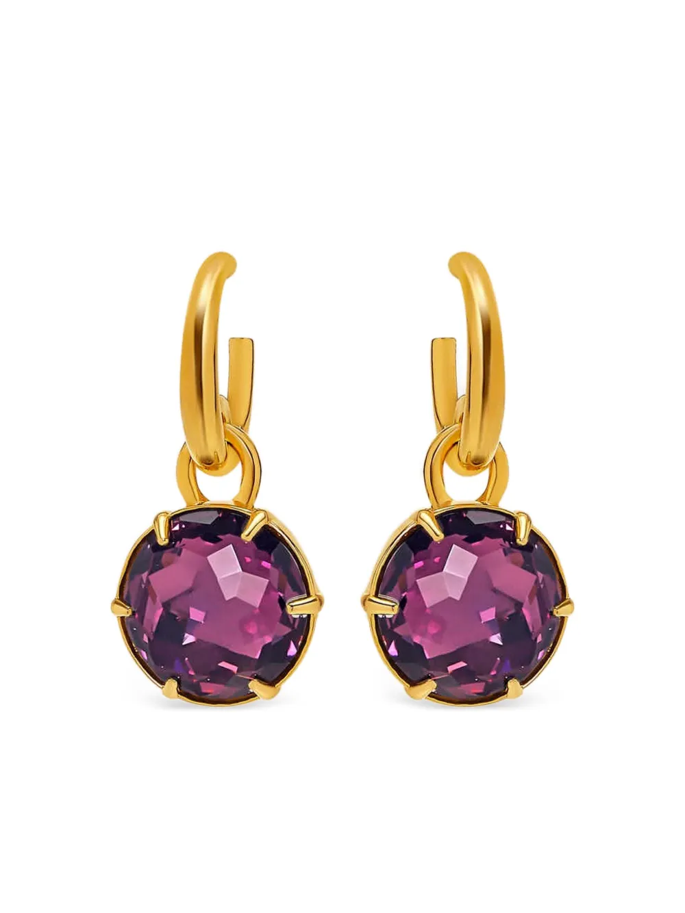 Oscar de la Renta クリスタル ピアス - ゴールドトーン Oscar de la Renta クリスタル ピアス - ゴールドトーン