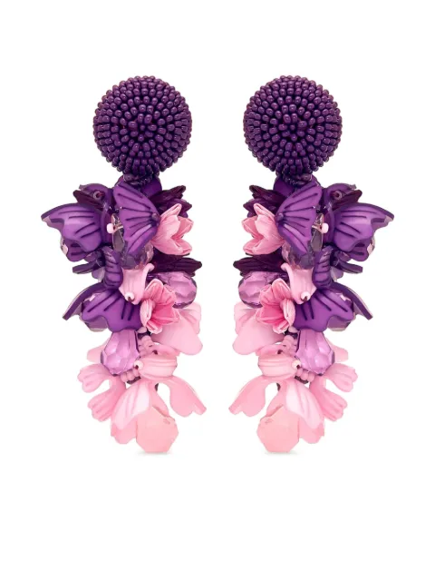 Oscar de la Renta フローラル ピアス