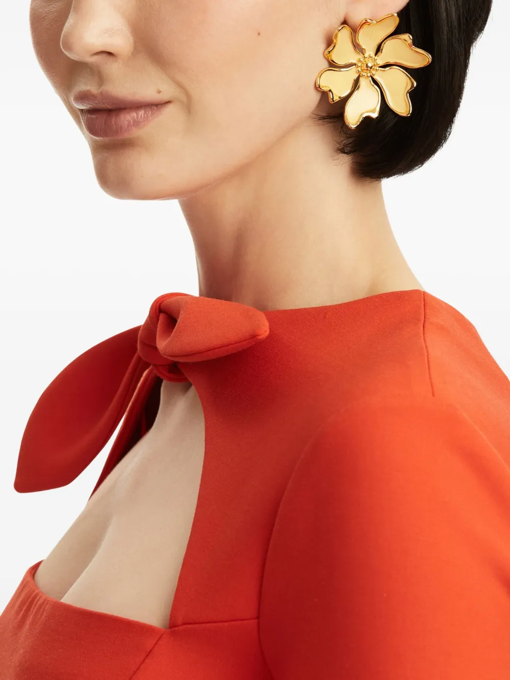 Oscar de la Renta Cherry Blossom oorbellen - Geel
