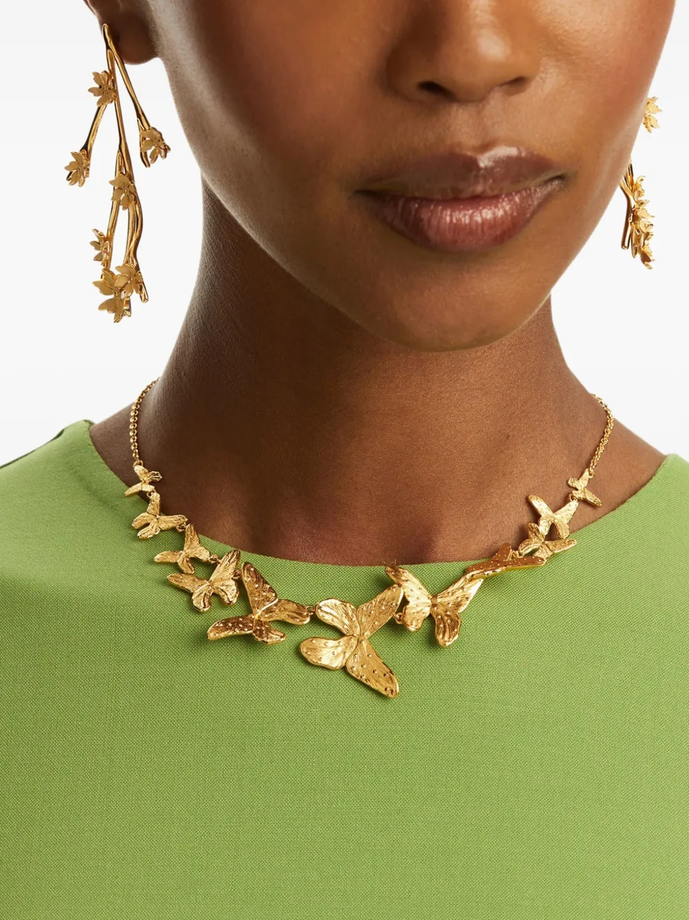 Oscar de la Renta Butterfly halsketting - Goud