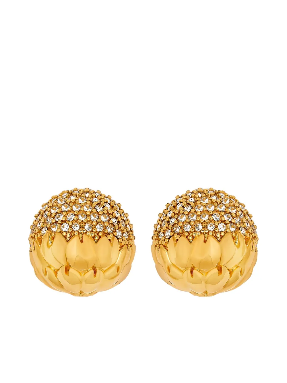 Oscar de la Renta Orecchini con cristalli - Oro