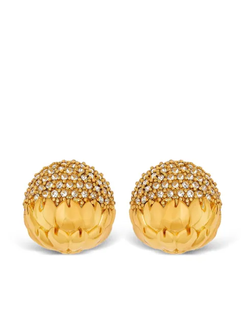 Oscar de la Renta crystal-embellished earrings 