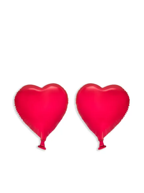 Oscar de la Renta Heart Balloon clip-on earrings