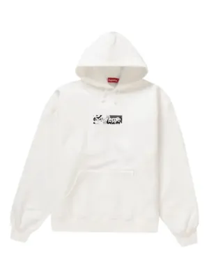 Supreme Kaws Chalk Logo Hoodie | Black | FARFETCH CA
