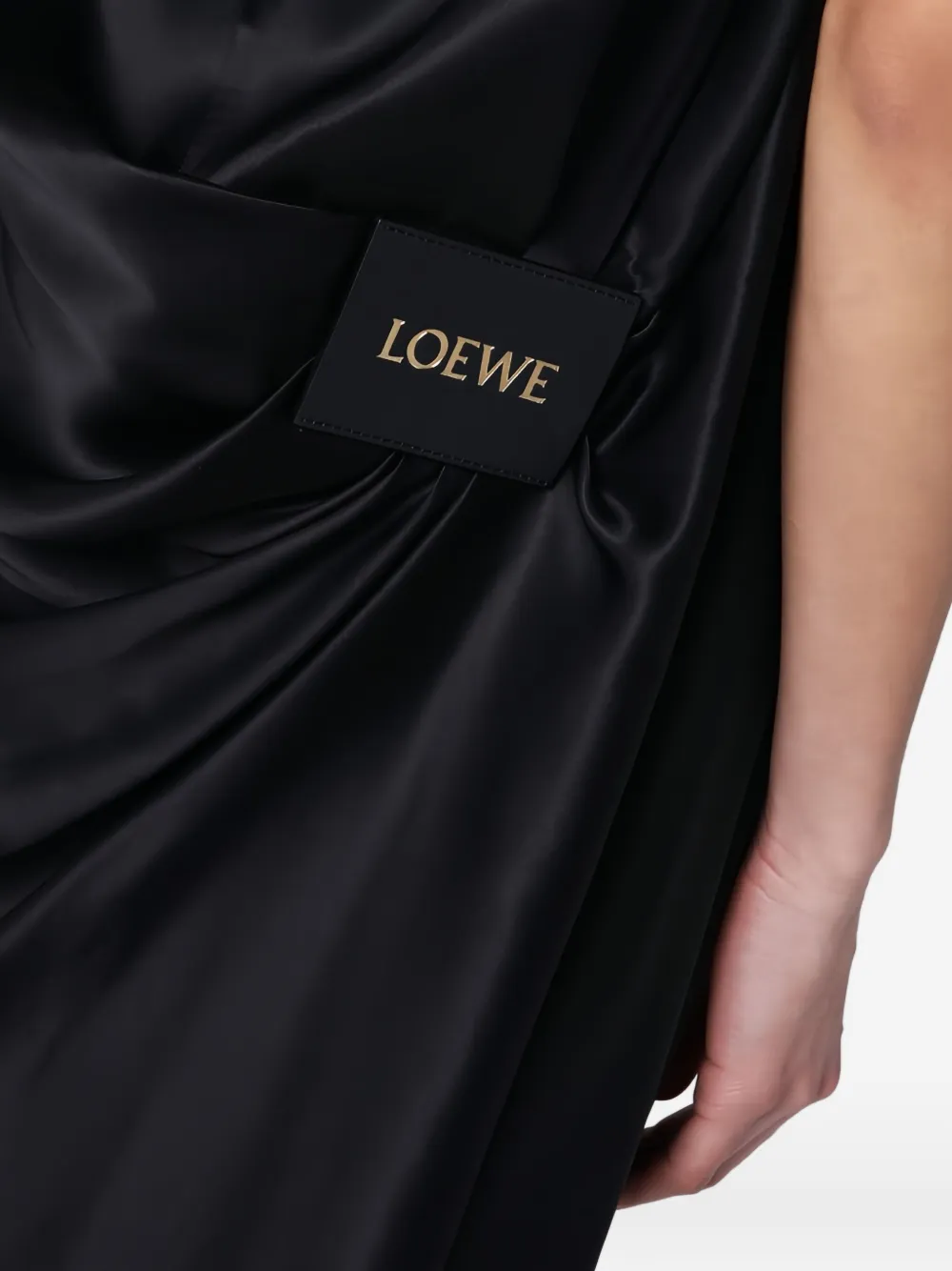 LOEWE Gedrapeerde jurk Zwart