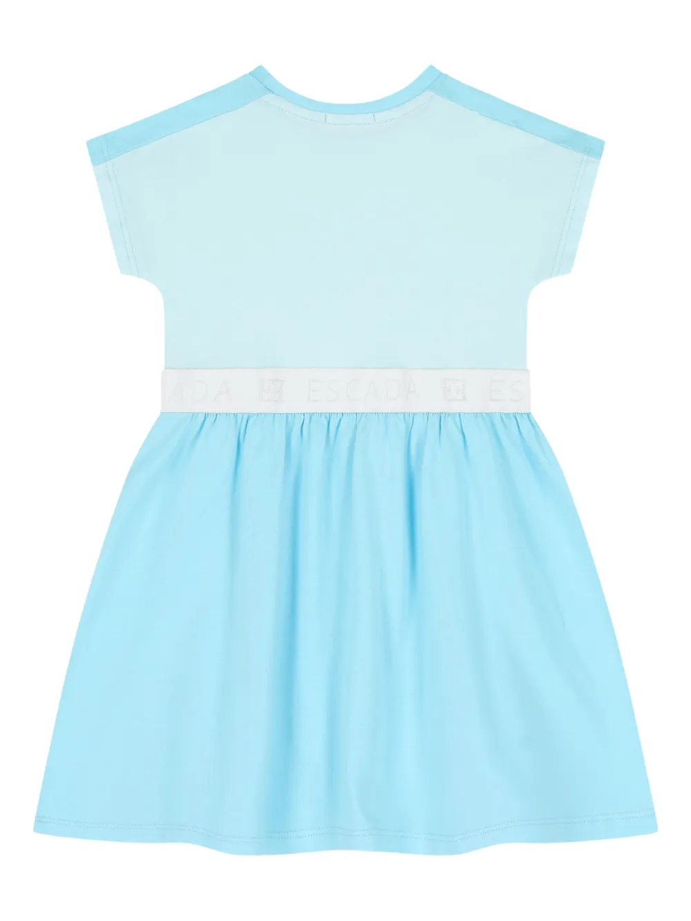 Escada Kids Jurk met logoprint Blauw