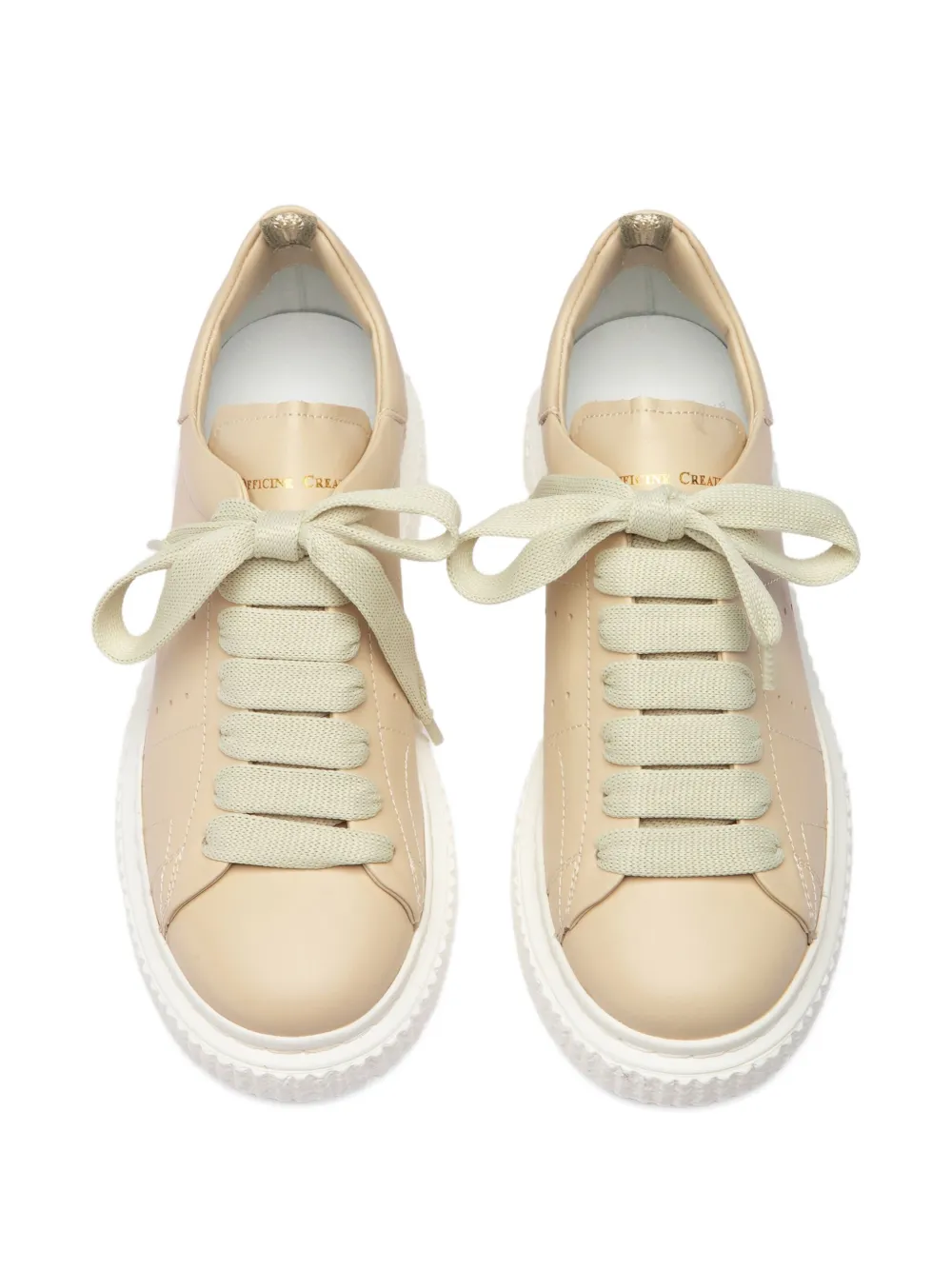 Officine Creative lace-up platform sneakers Neutrals