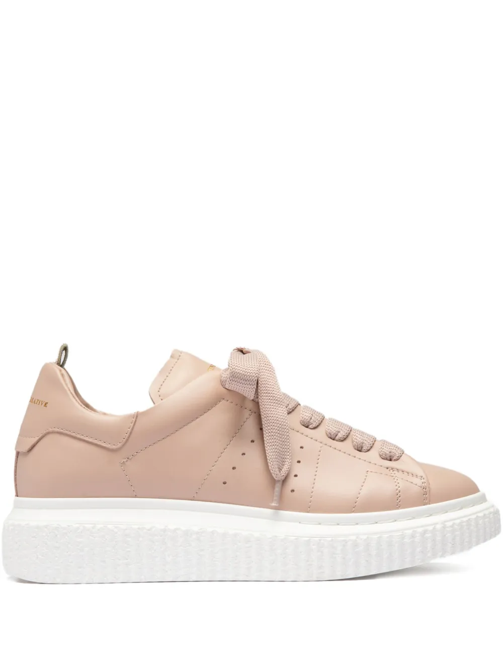 Officine Creative Krace leather lace-up trainers Pink