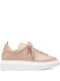 Officine Creative Krace leather lace-up trainers - Pink