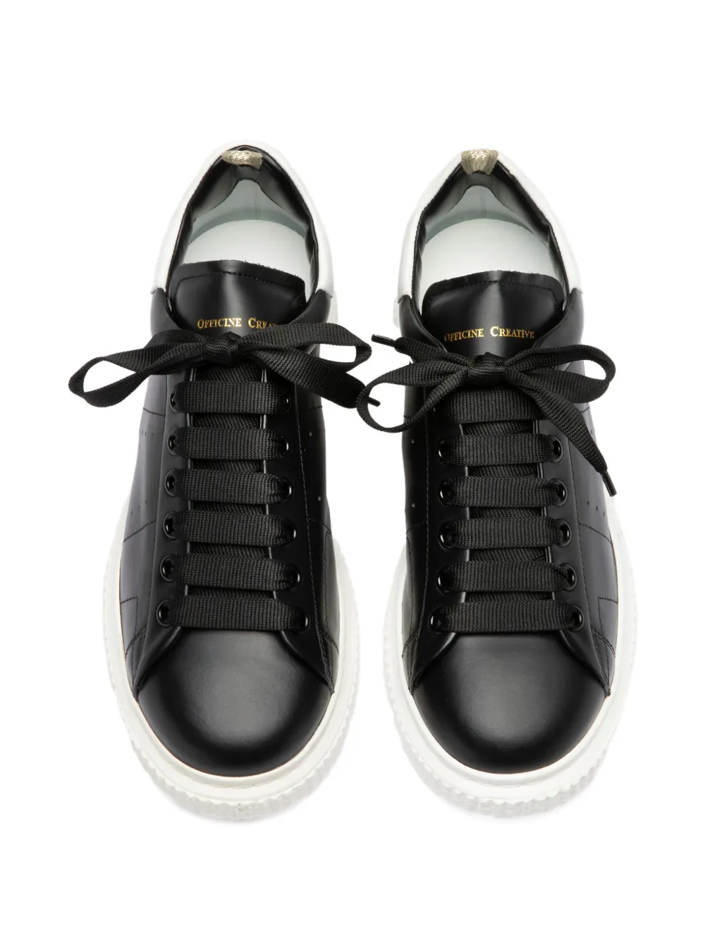 Officine Creative Krace 015 leren sneakers Zwart