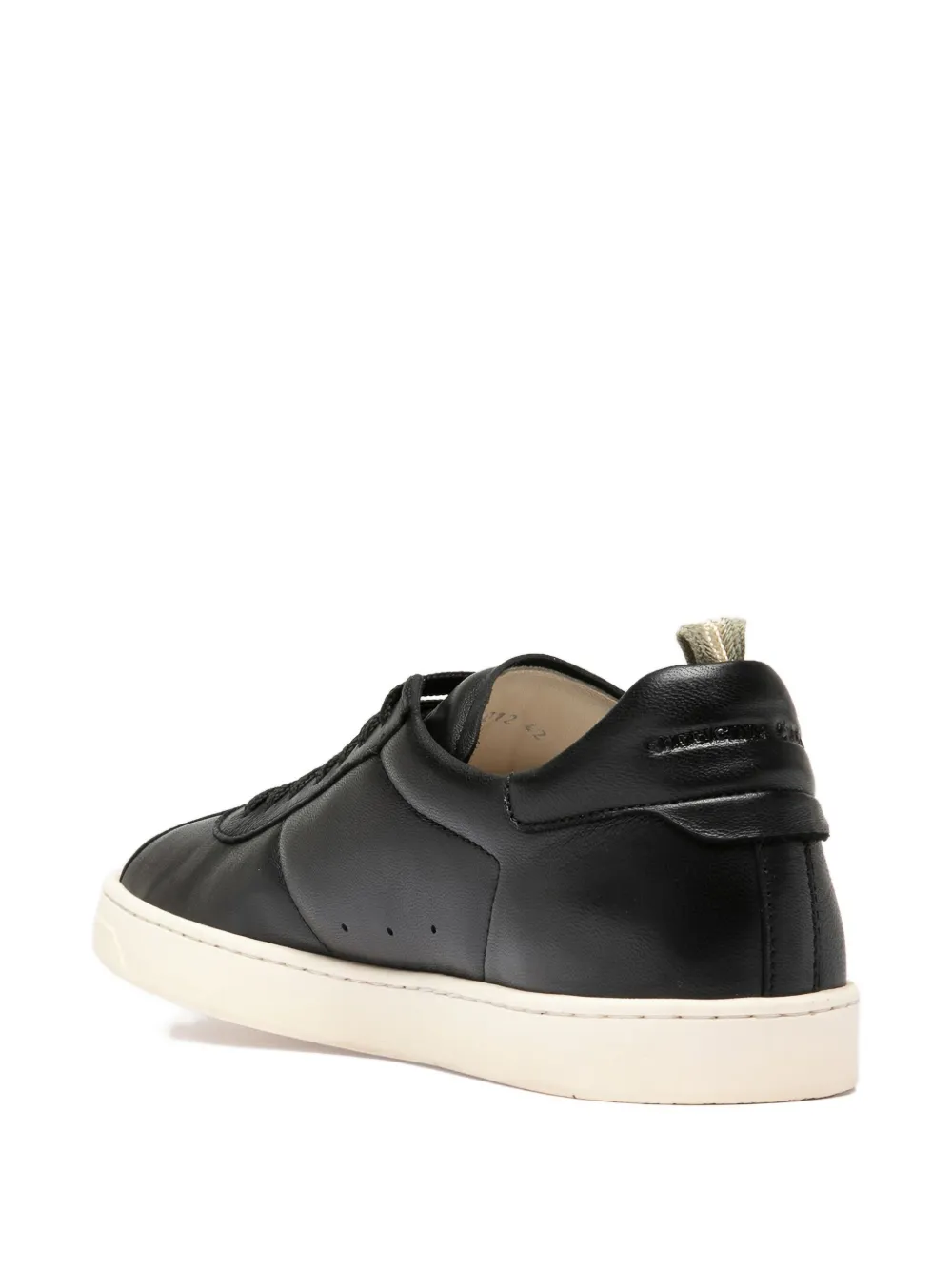 Officine Creative Karma leather sneakers Black