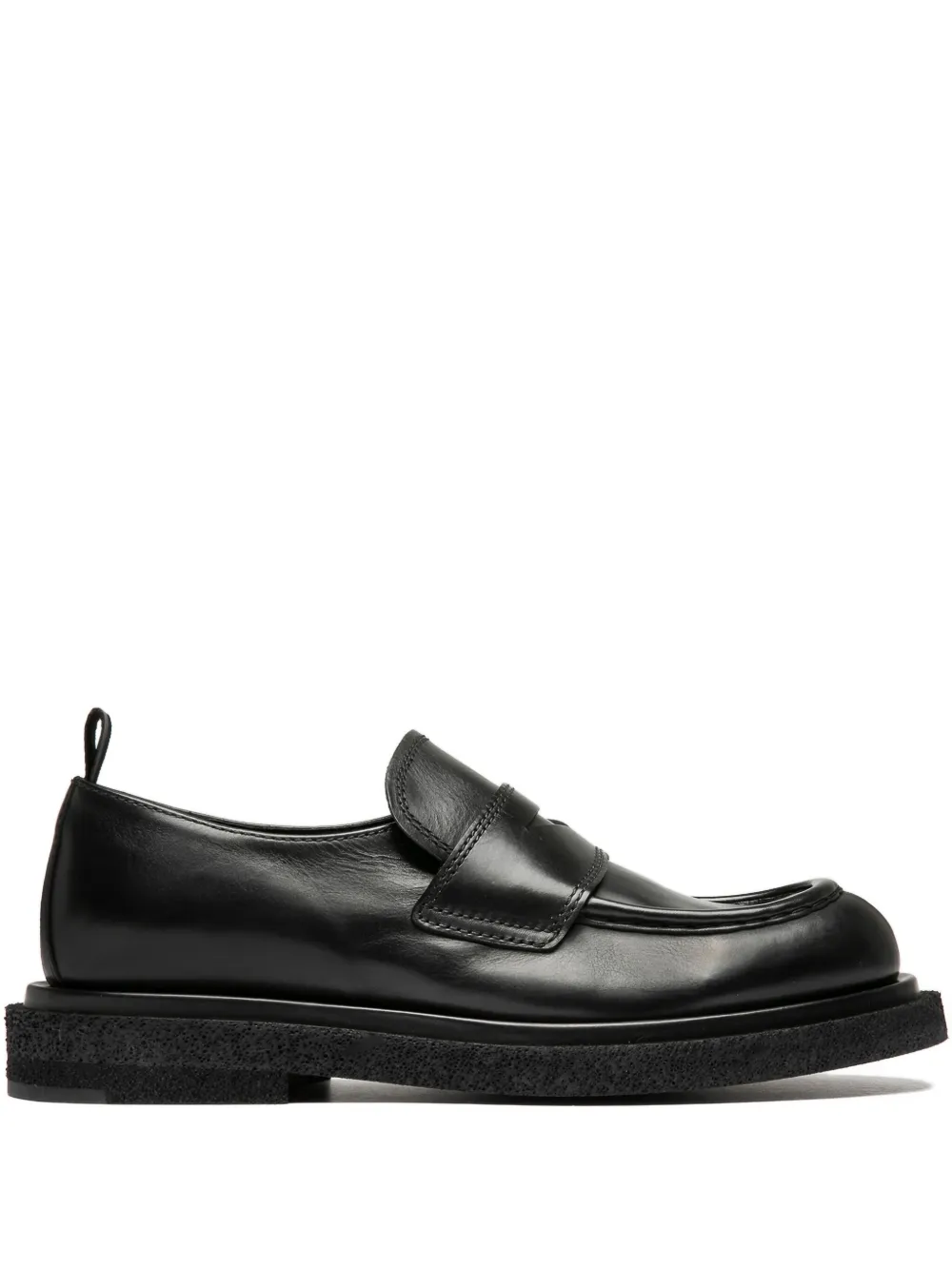 Officine Creative Wisal leren penny loafers Zwart