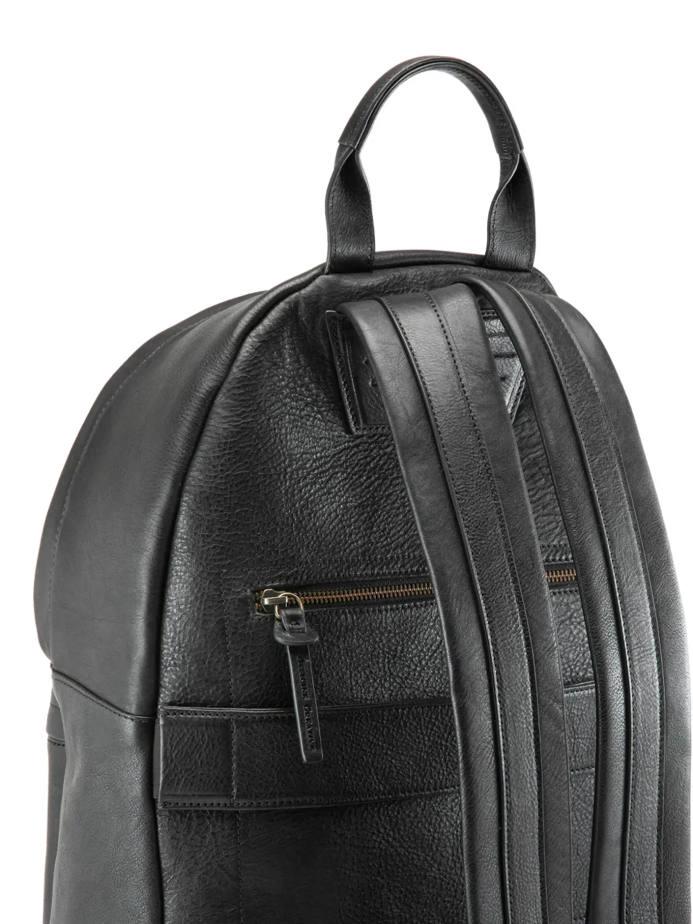 Officine Creative Leren rugzak Zwart