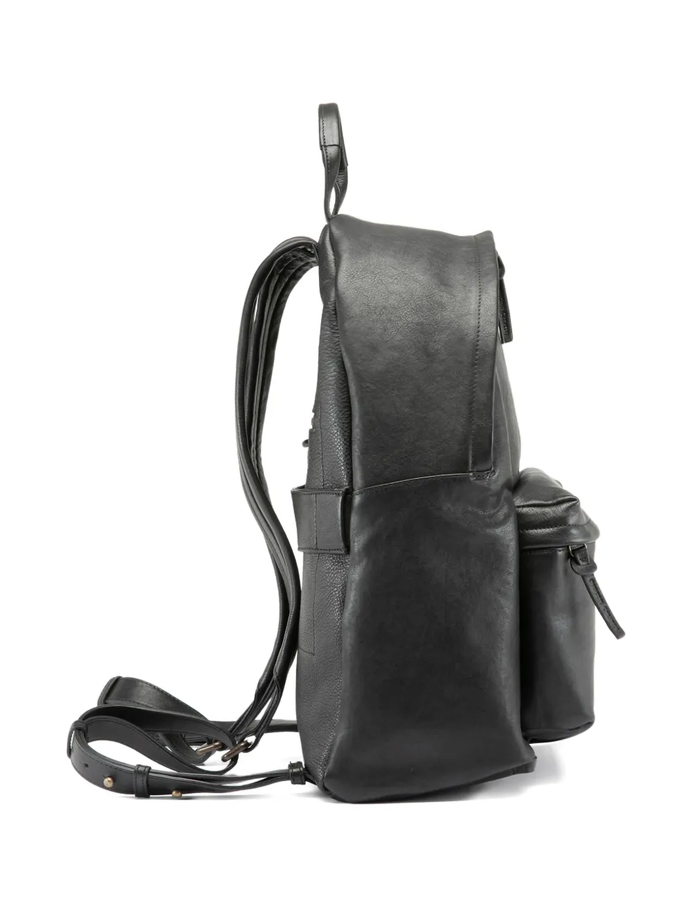 Officine Creative Leren rugzak Zwart