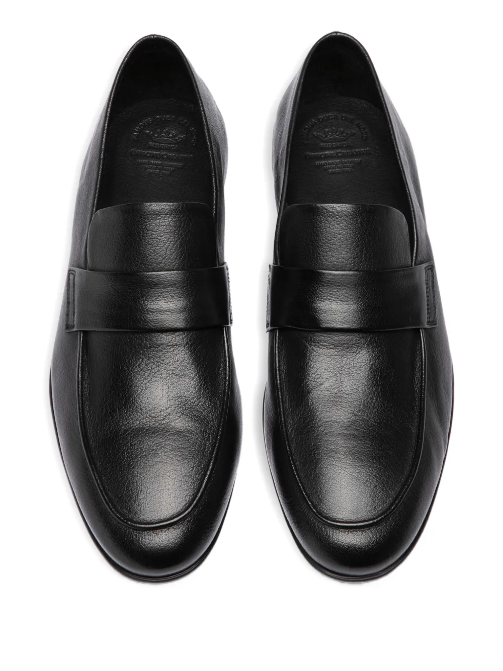 Officine Creative Airto leather loafers Zwart