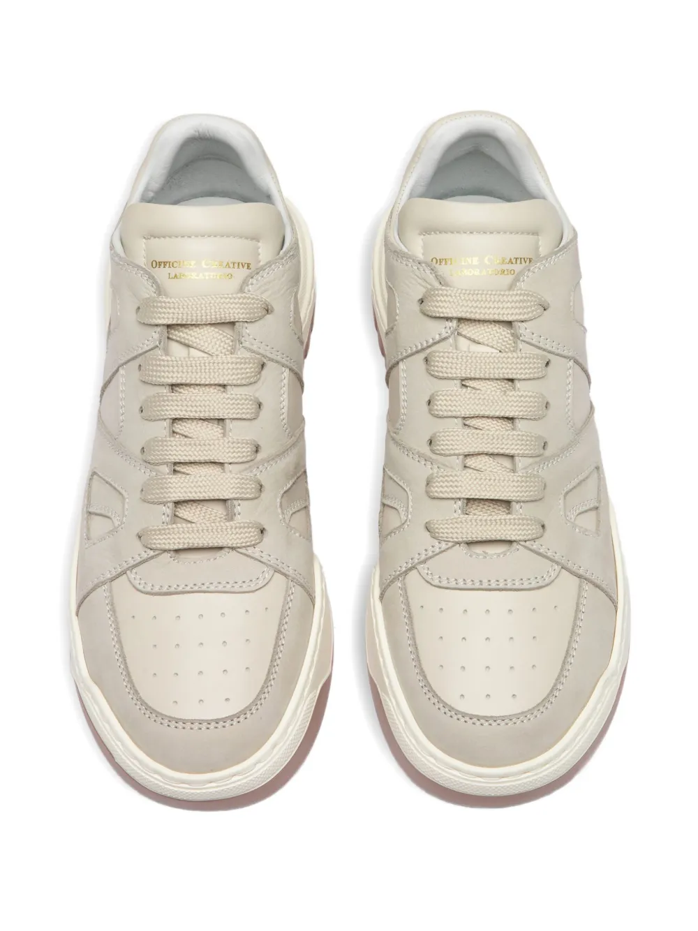 Officine Creative Rockville panelled low-top sneakers Neutrals