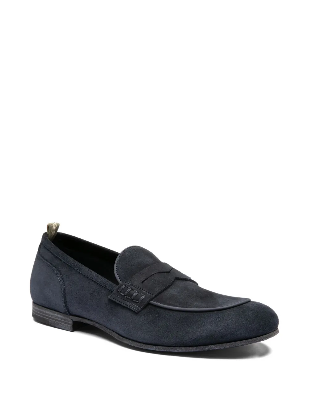 Officine Creative Penny suède loafers met stiksel - Blauw