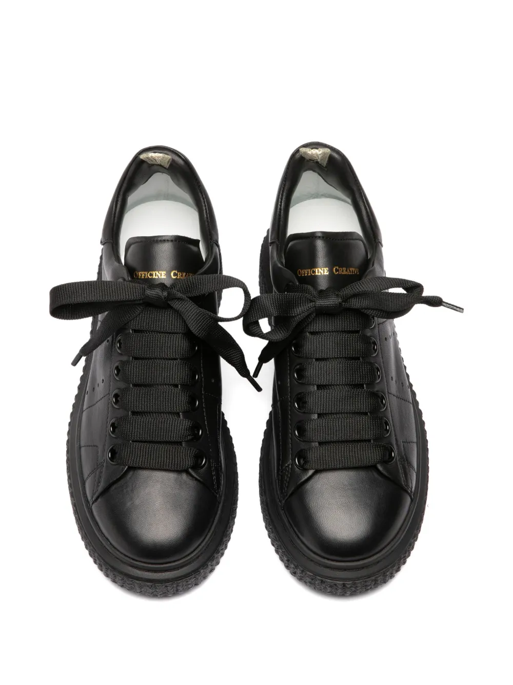 Officine Creative Krace lace-up platform sneakers Black