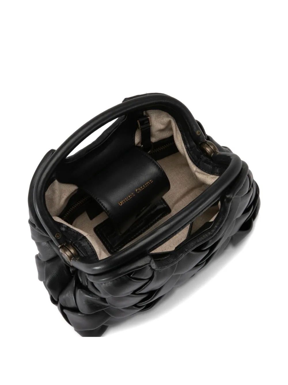 Officine Creative Helen Woven Tote Bag In Black