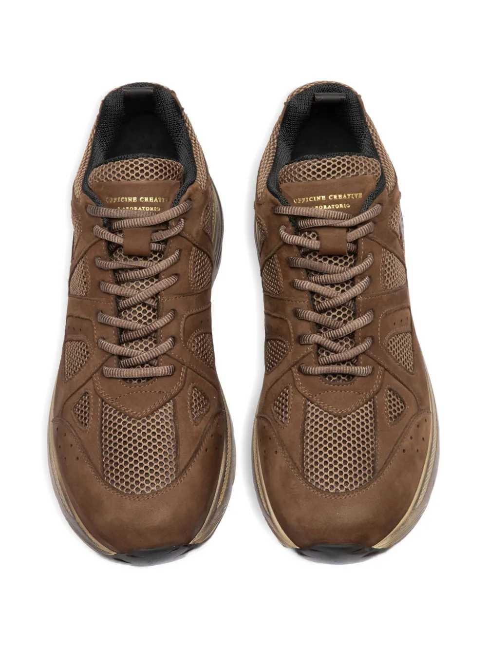 Officine Creative Leren sneakers Bruin