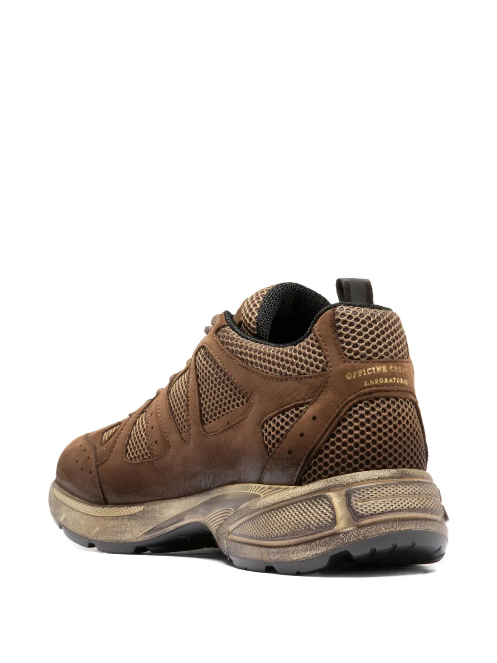 Officine Creative Leren sneakers Bruin