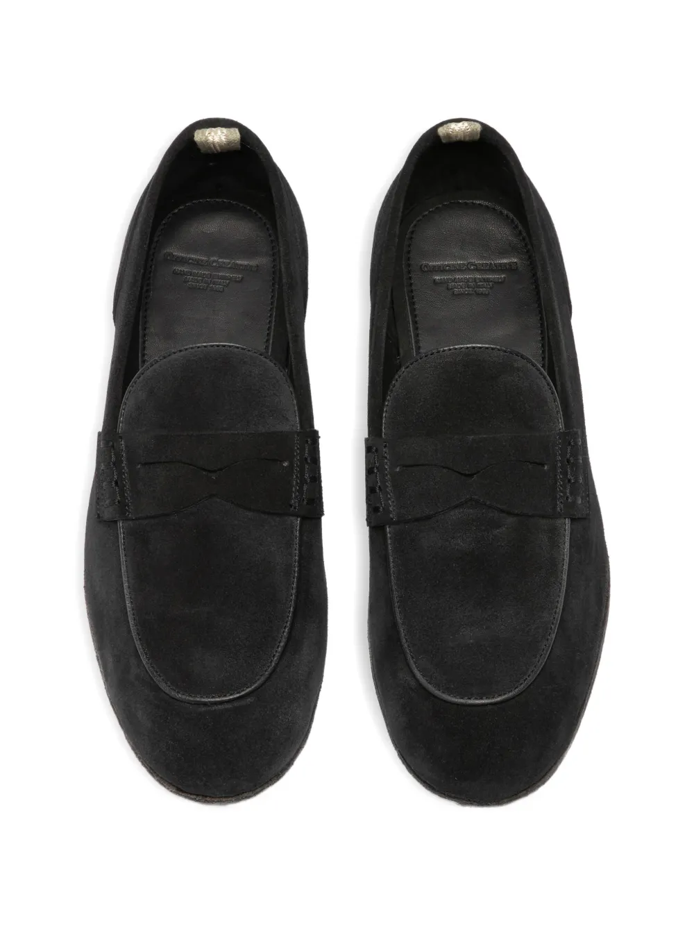 Officine Creative Bilt 001 suède loafers Zwart