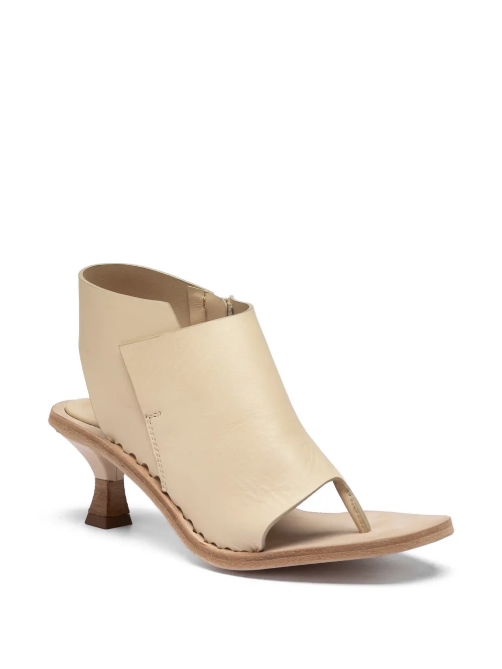 Officine Creative Stacie open-toe leather sandals Beige