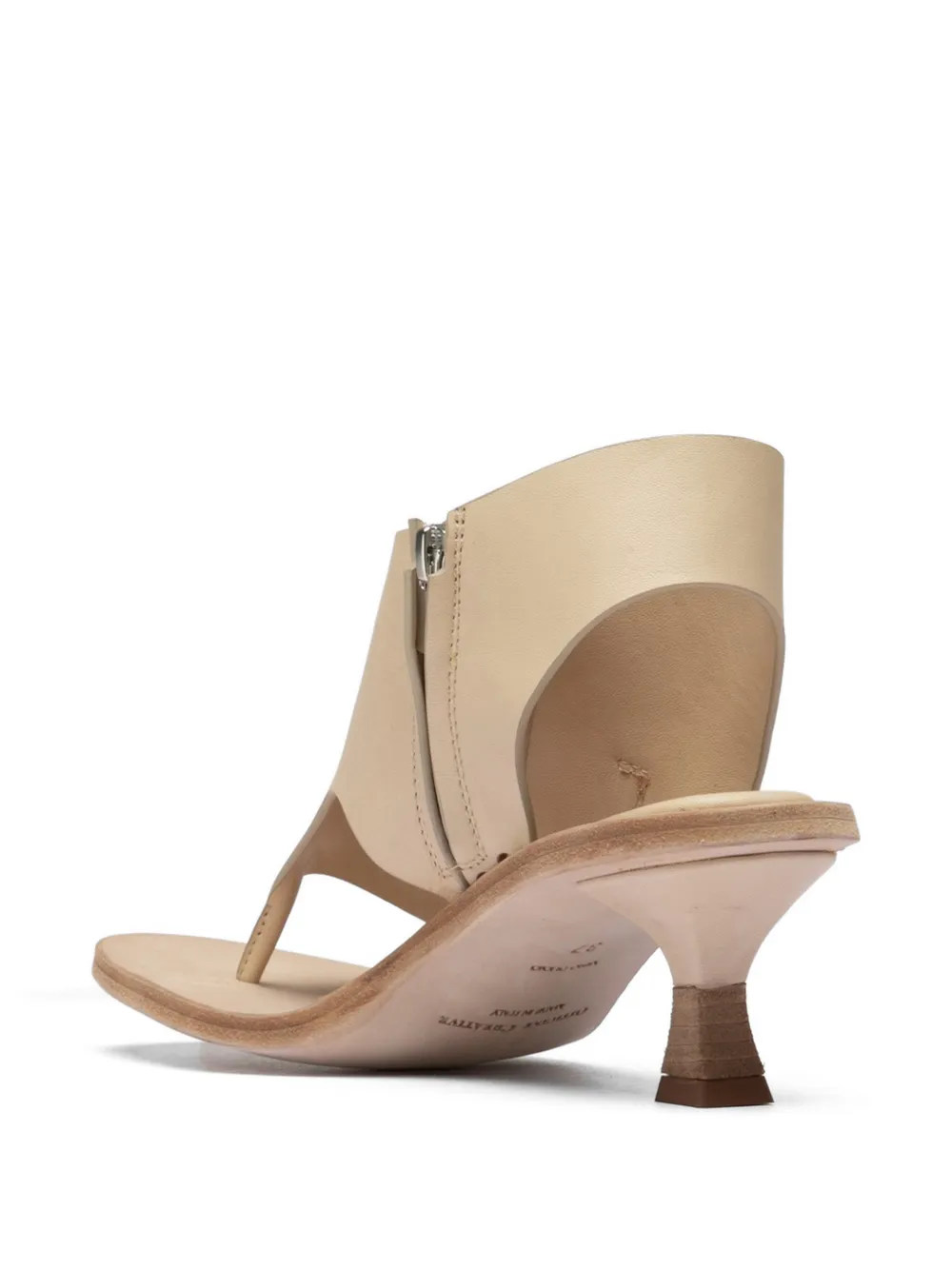 Officine Creative Stacie open-toe leather sandals Beige
