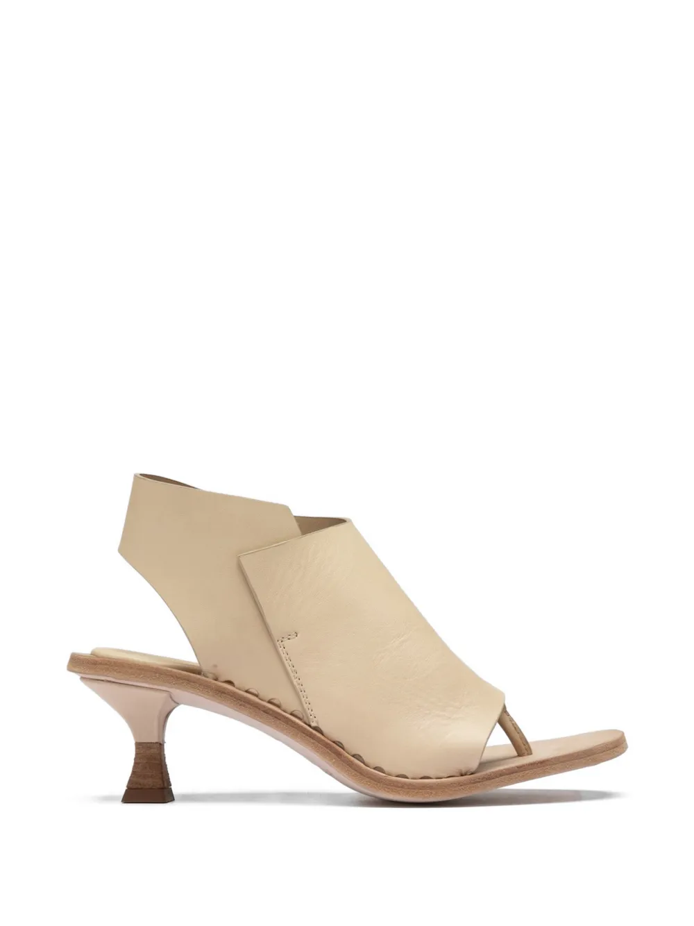 Officine Creative Stacie open-toe leather sandals Beige