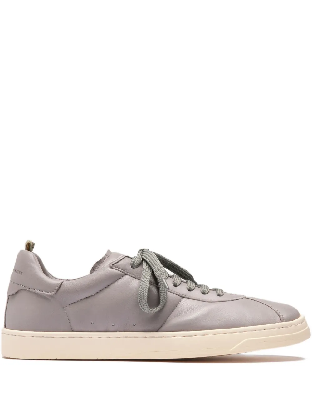 Officine Creative Karma leather lace-up sneakers Grijs
