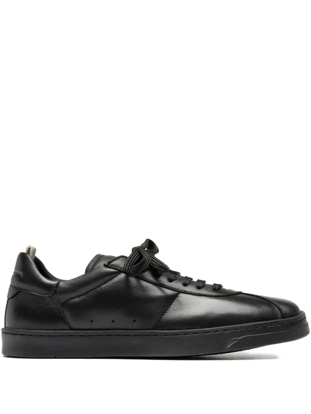 Officine Creative Karma leather low-top sneakers Black