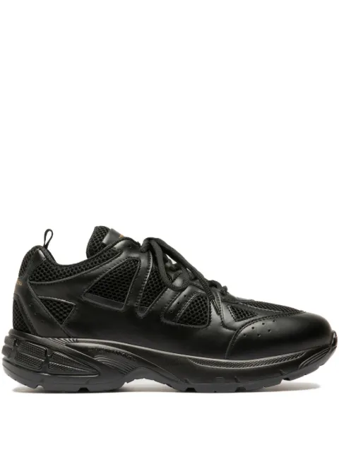 Officine Creative mesh leather trainers
