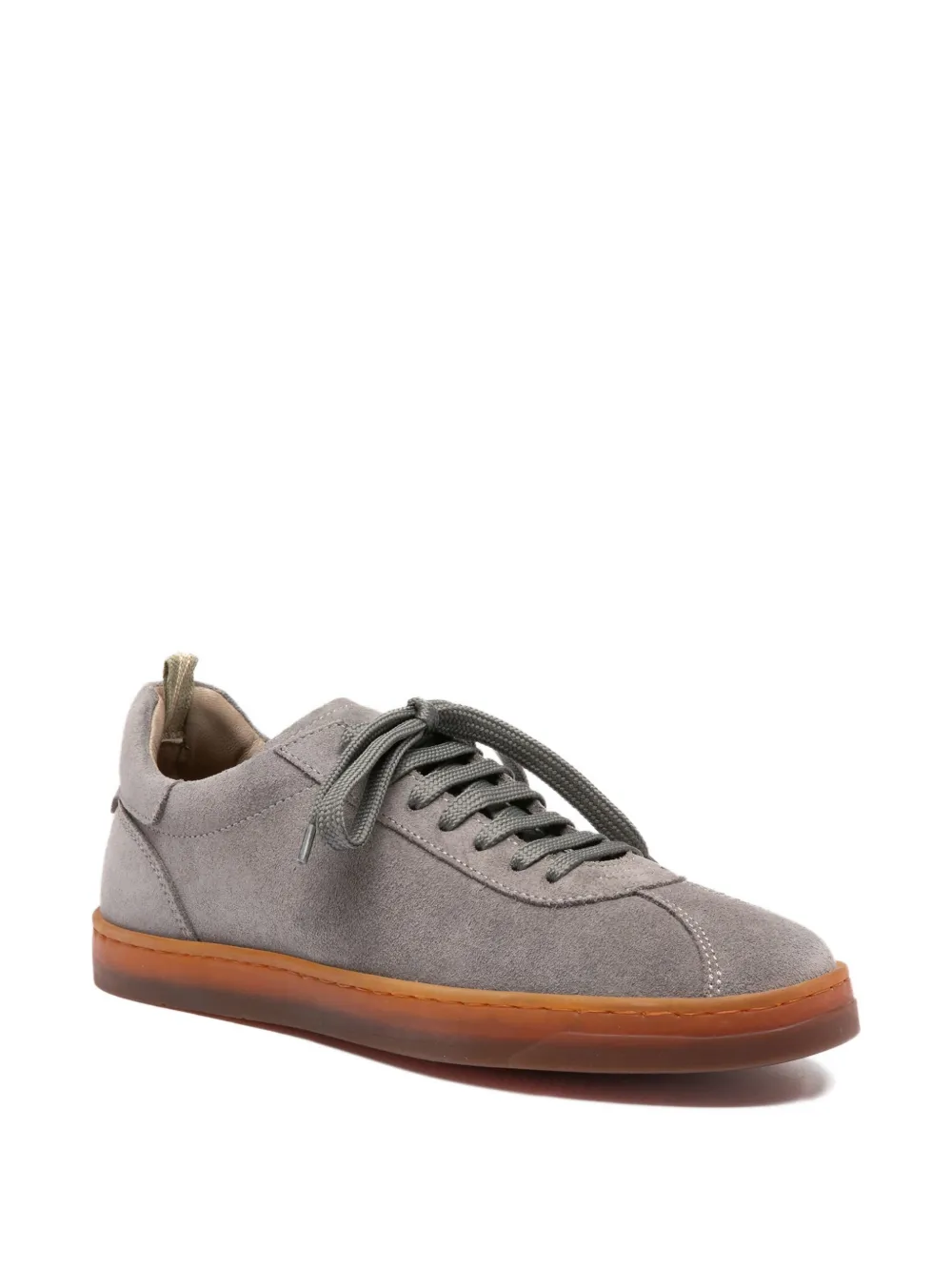 Officine Creative Karma lace-up suede sneakers Grey