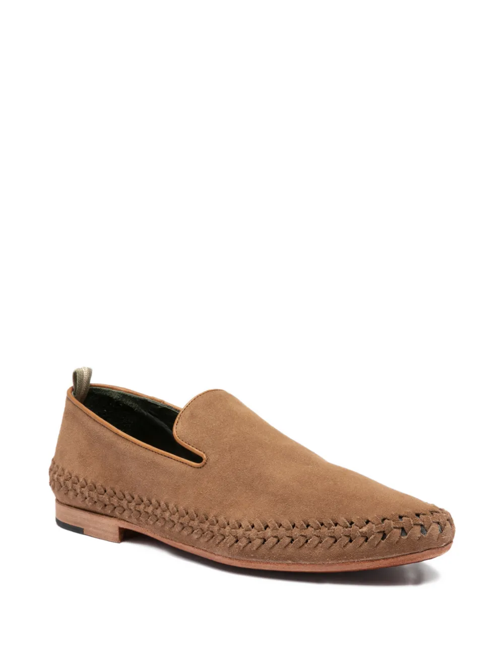 Officine Creative Nazar 001 loafers met geweven detail Bruin