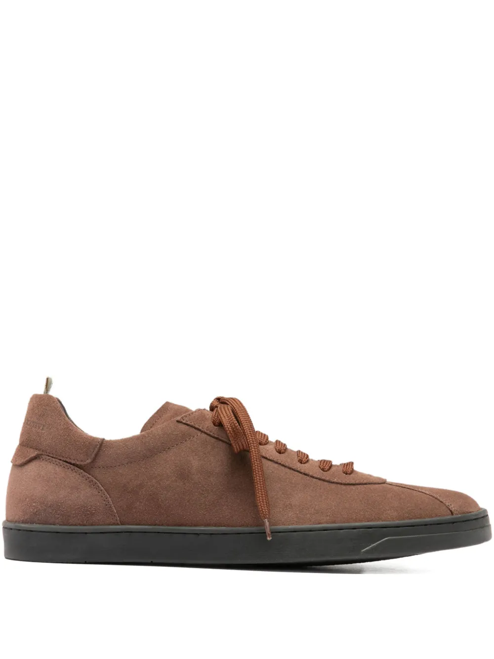 Officine Creative suede lace-up sneakers Brown