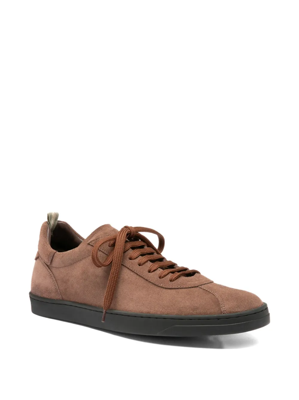 Officine Creative suede lace-up sneakers Brown