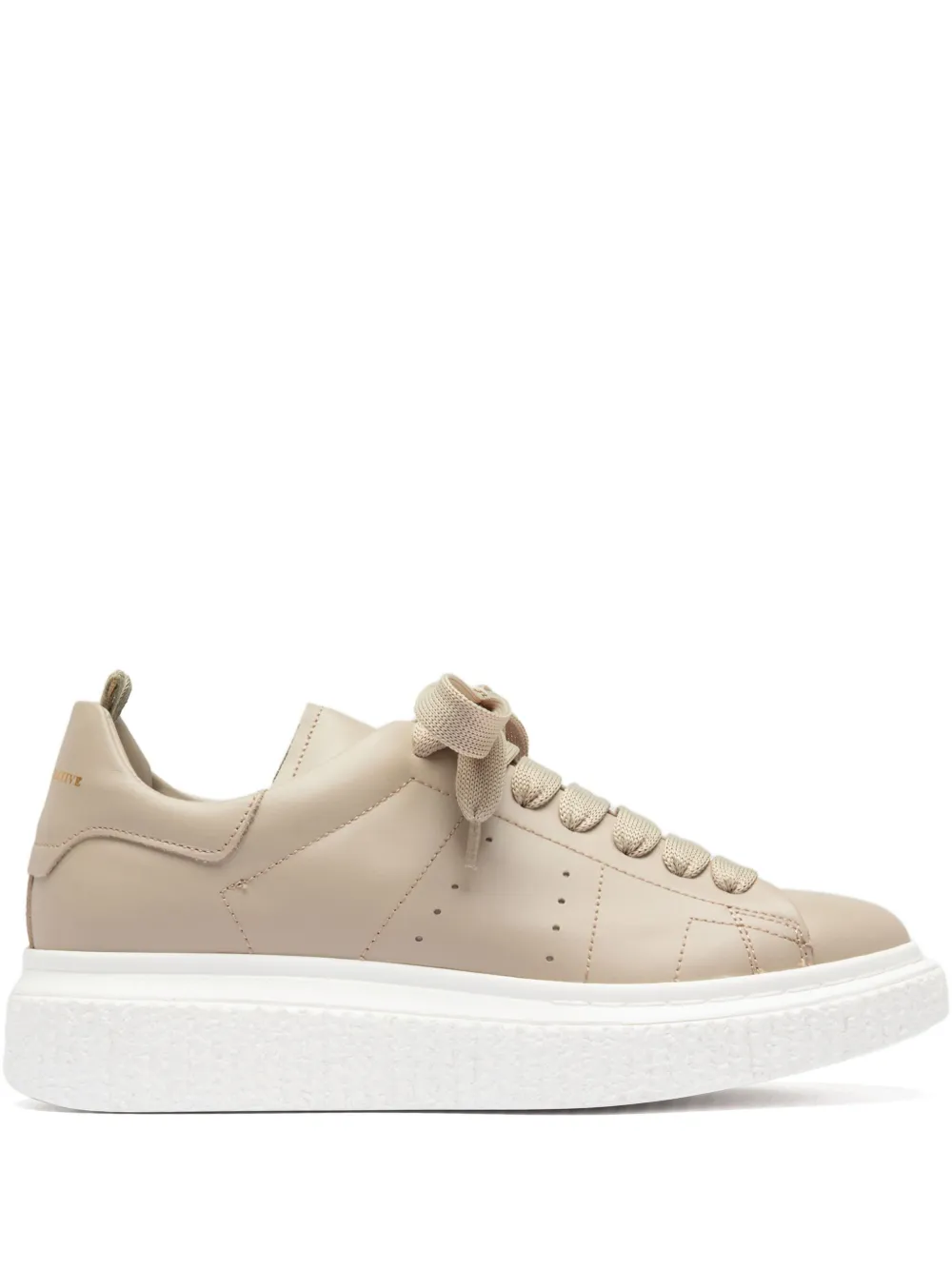Officine Creative Sneakers met plateauzool Beige