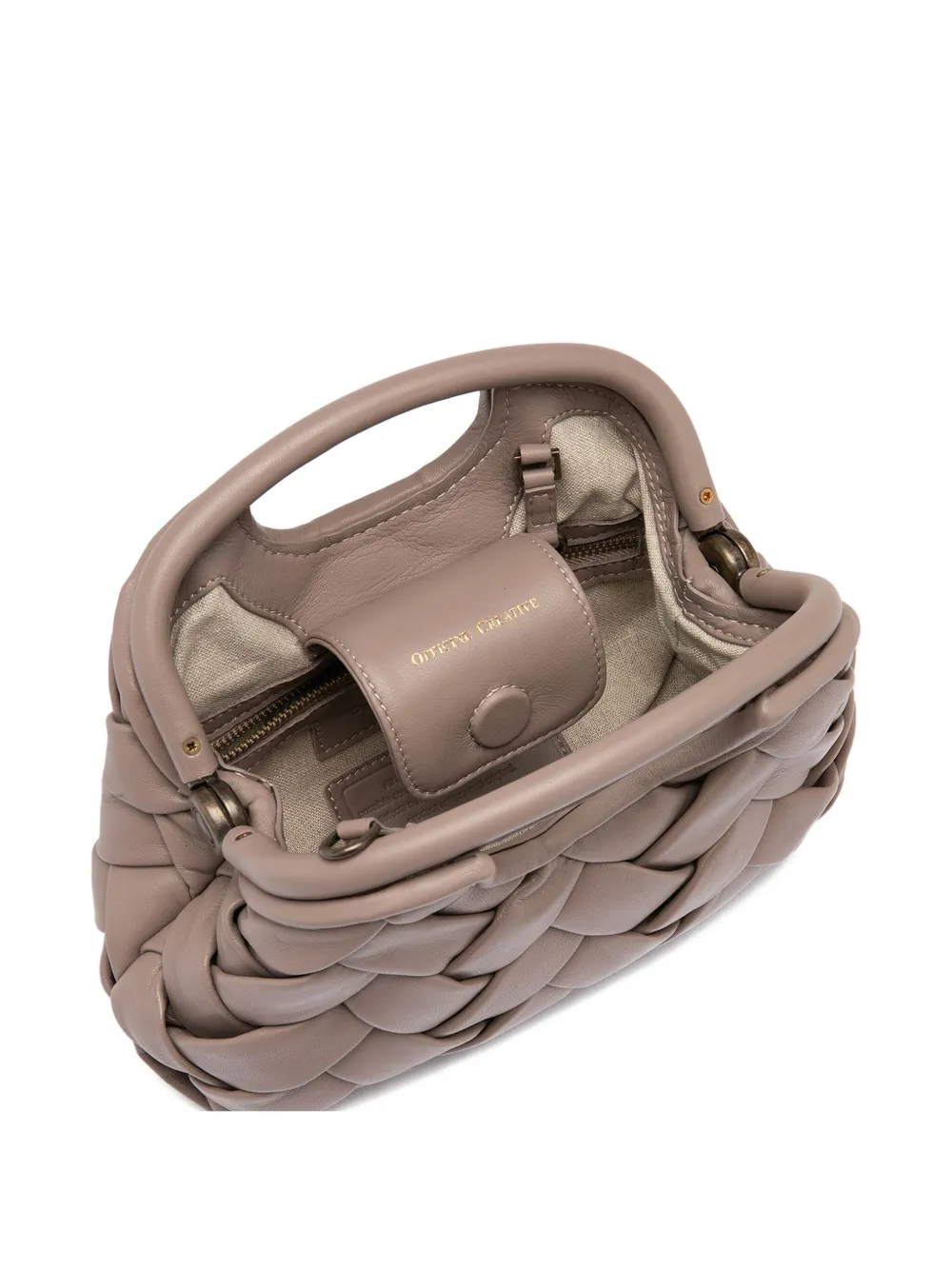 Officine Creative Helen Woven Tote Bag In Neutral