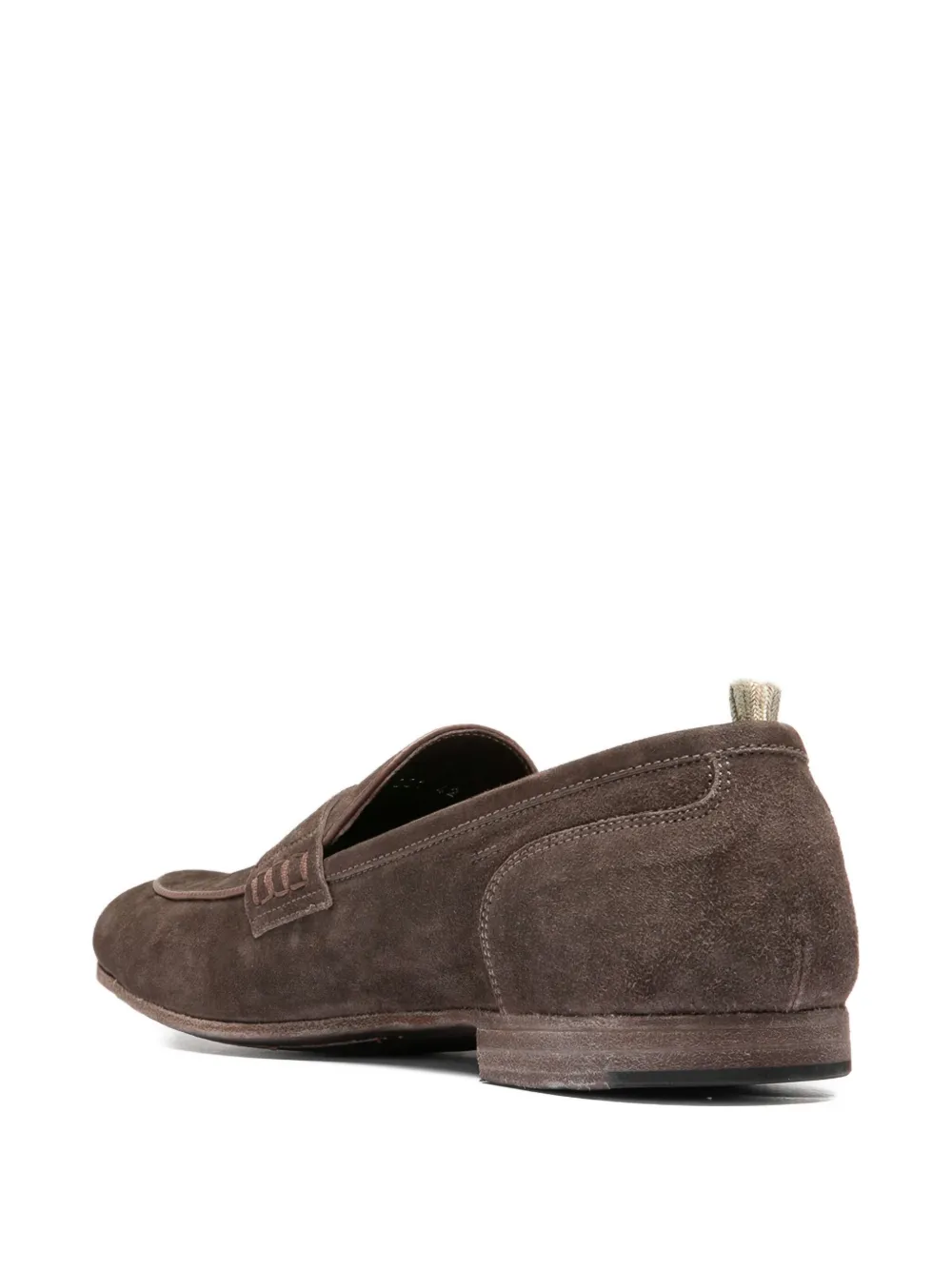 Officine Creative suede penny loafers Brown