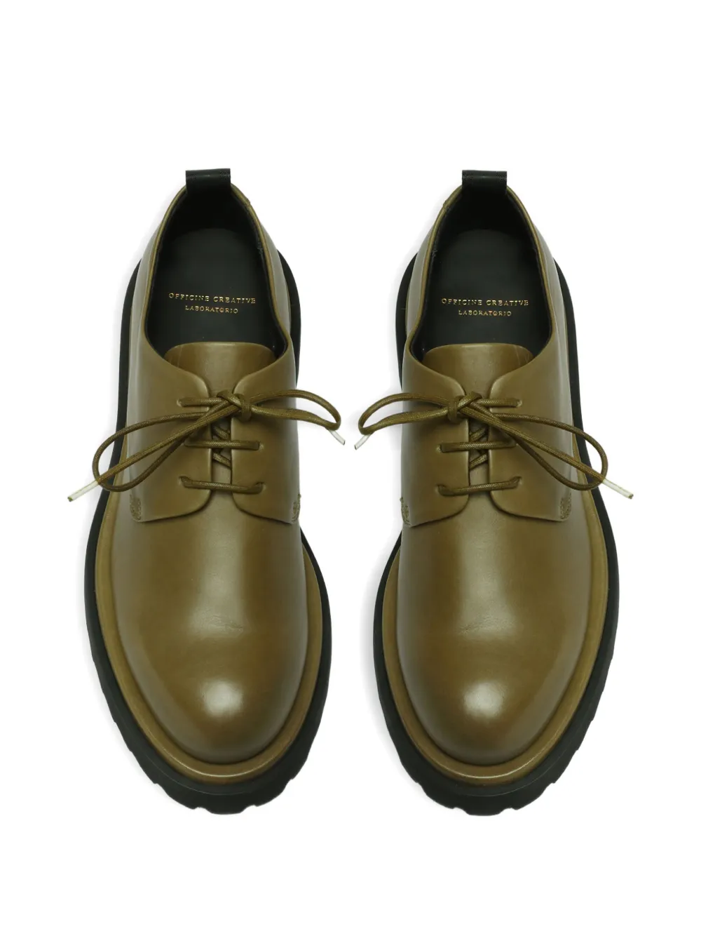 Officine Creative Tonal 100 lace-up Derby shoes Groen